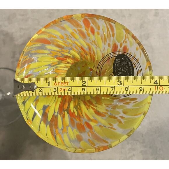 Murano Style Swirled Art Glass Candle Holders, Made in Italy, Set of 2 - Picture 13 of 14